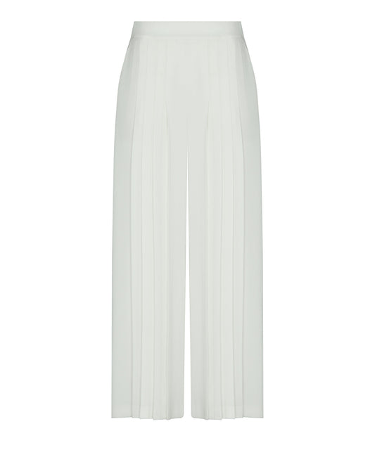 Pleated Wide-Leg Trousers