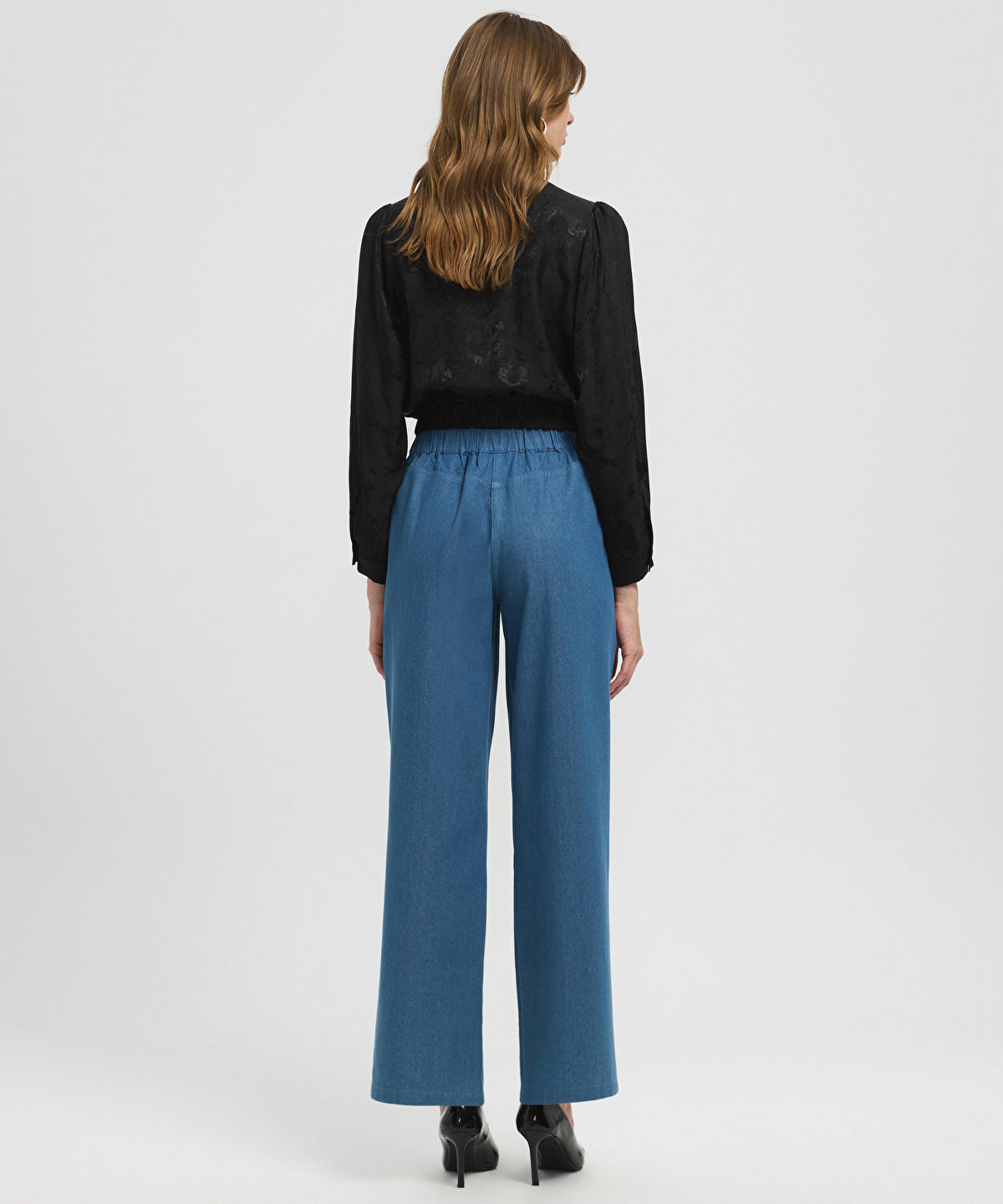 Color-Block Jacquard Trousers