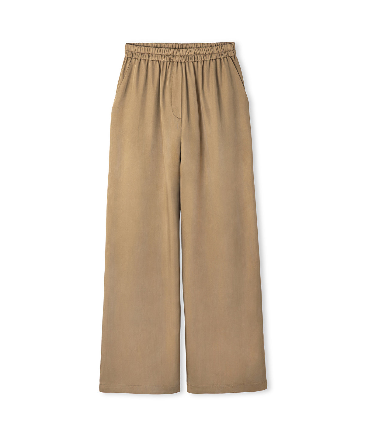 Elastic Waist Viscose Trousers