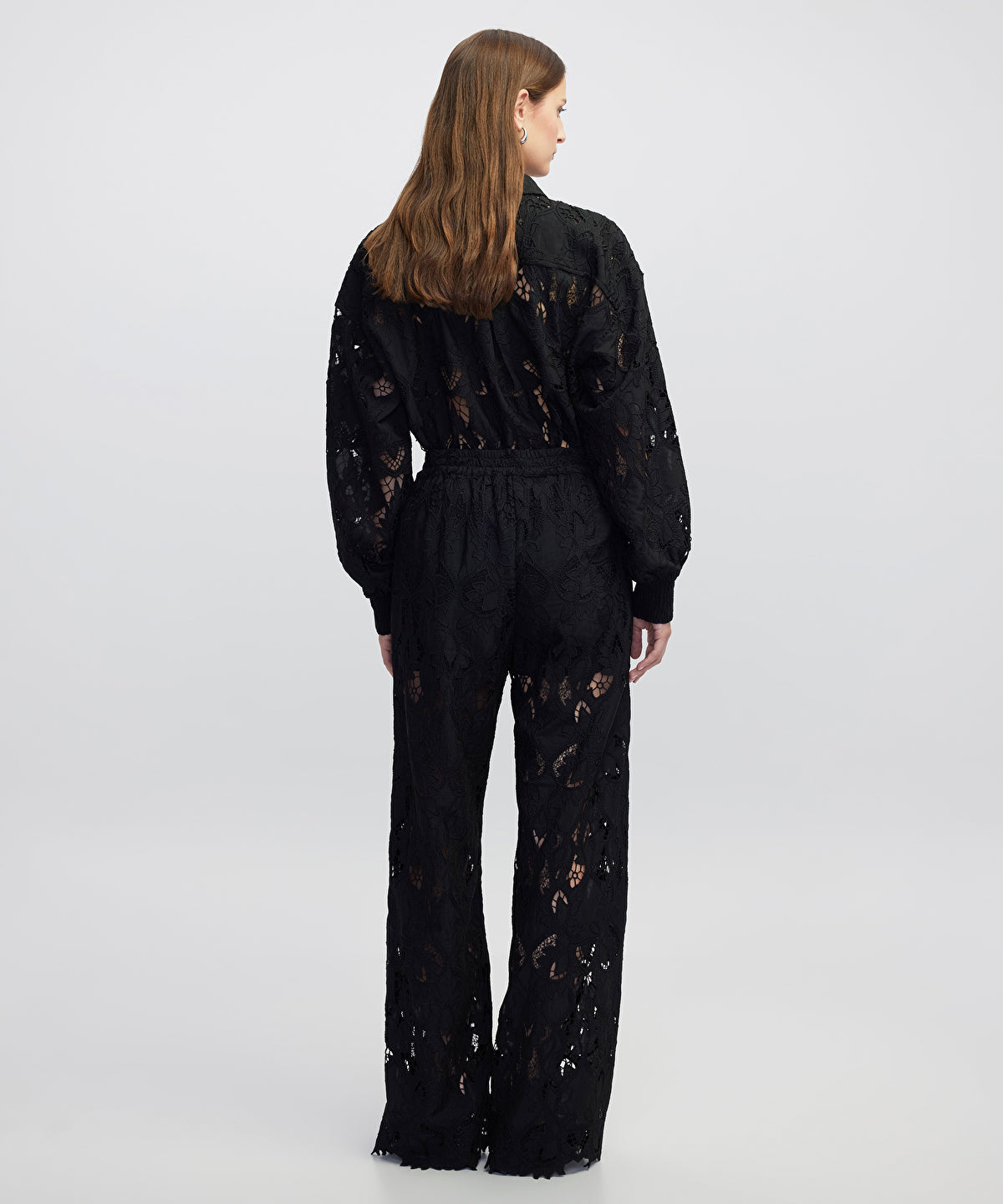 Zoomed Broderie Anglaise Trousers