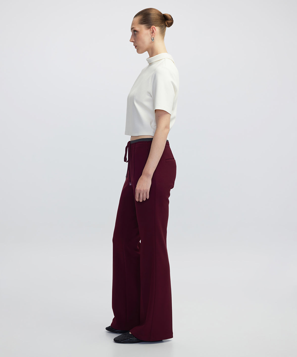 Zoomed Contrast Waist Trousers