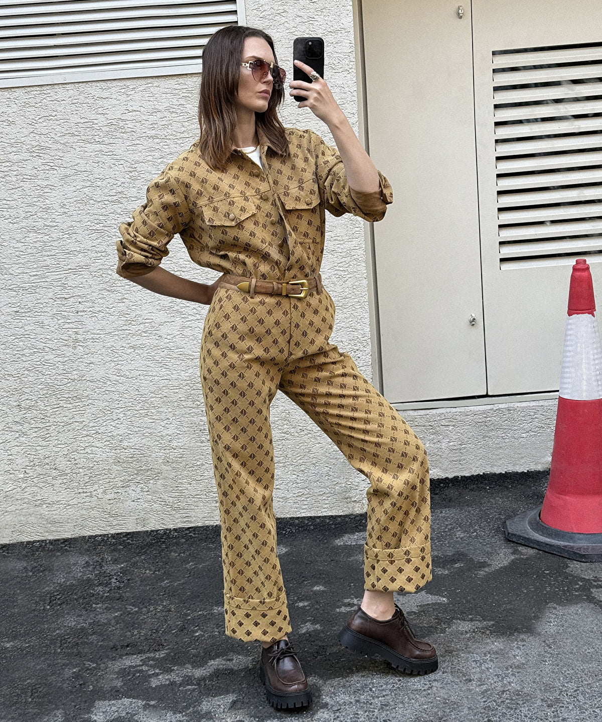 Monogram Jacquard Trousers