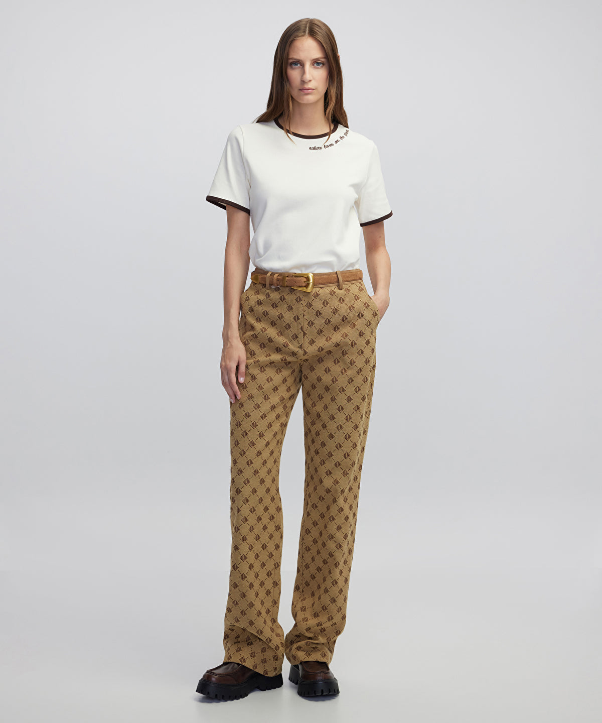 Zoomed Monogram Jacquard Trousers