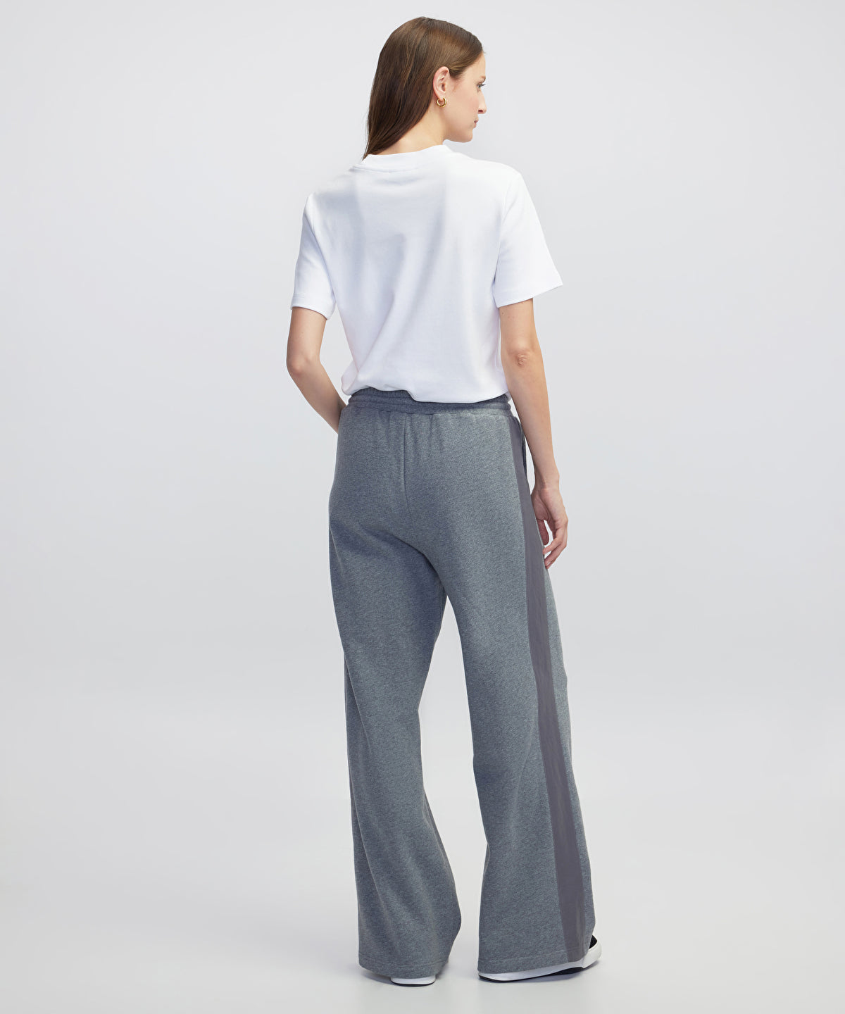 Zoomed Color-Block Wide-Leg Trousers