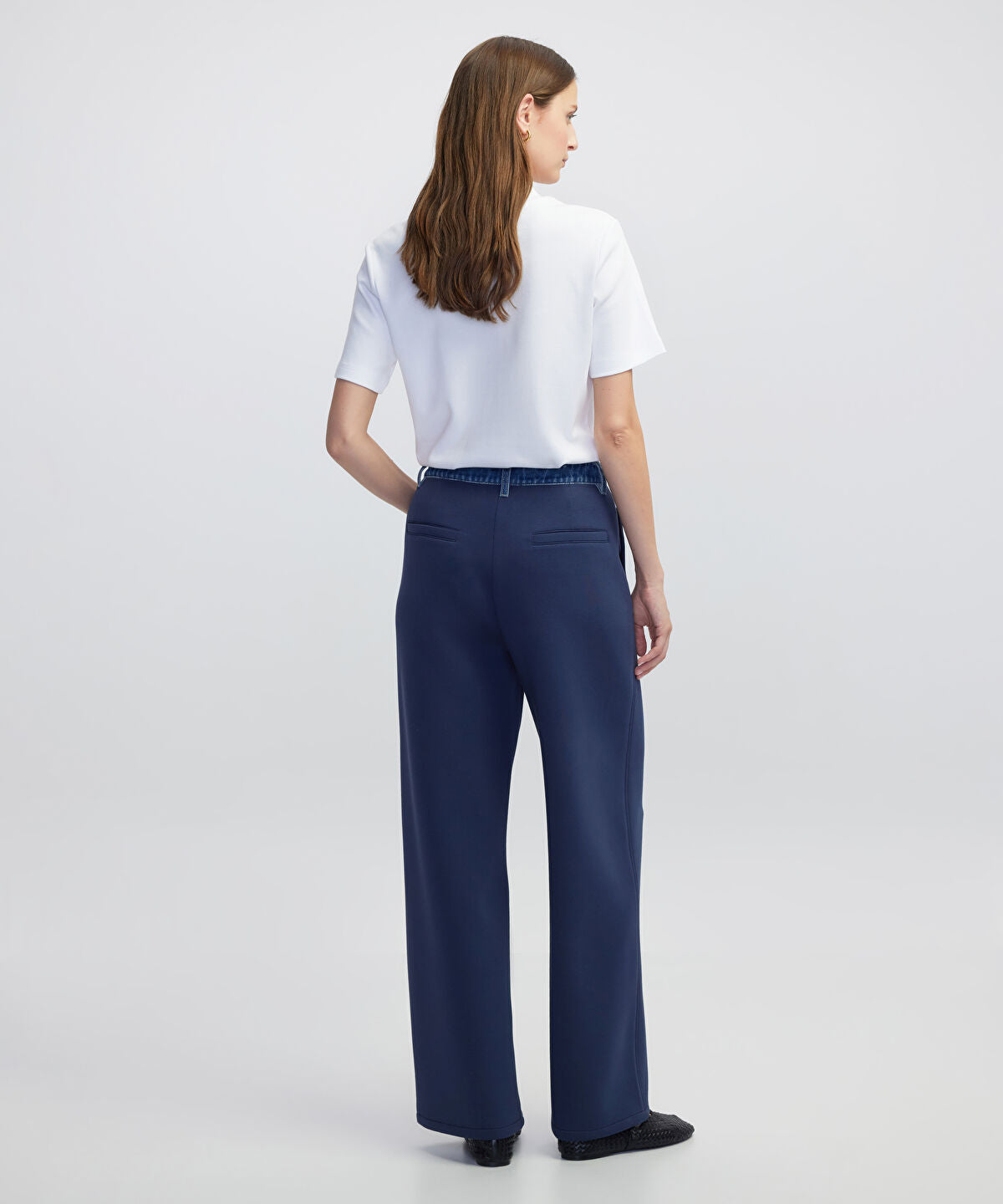Denim-Trimmed Trousers