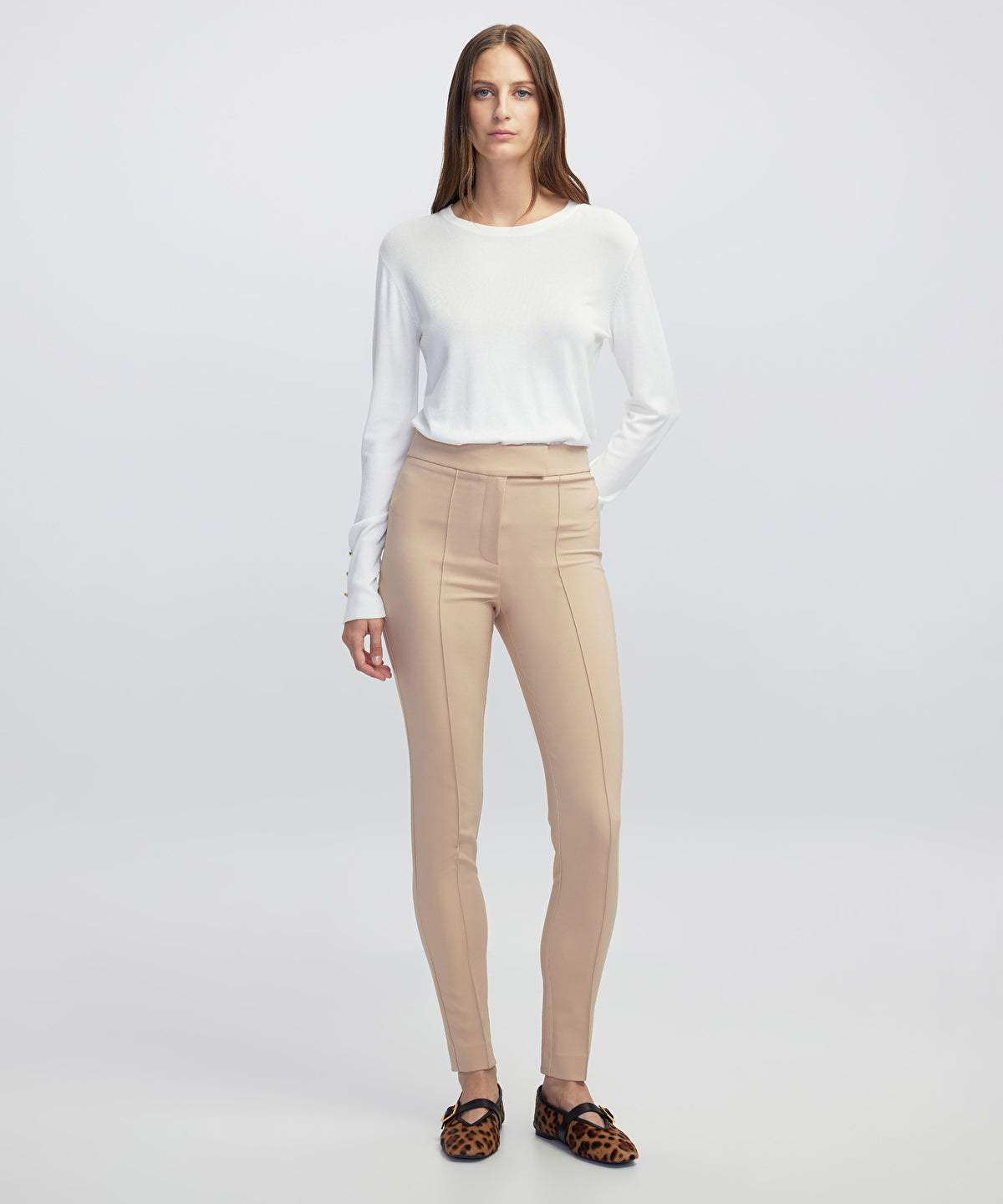 Zoomed High-Rise Skinny Trousers