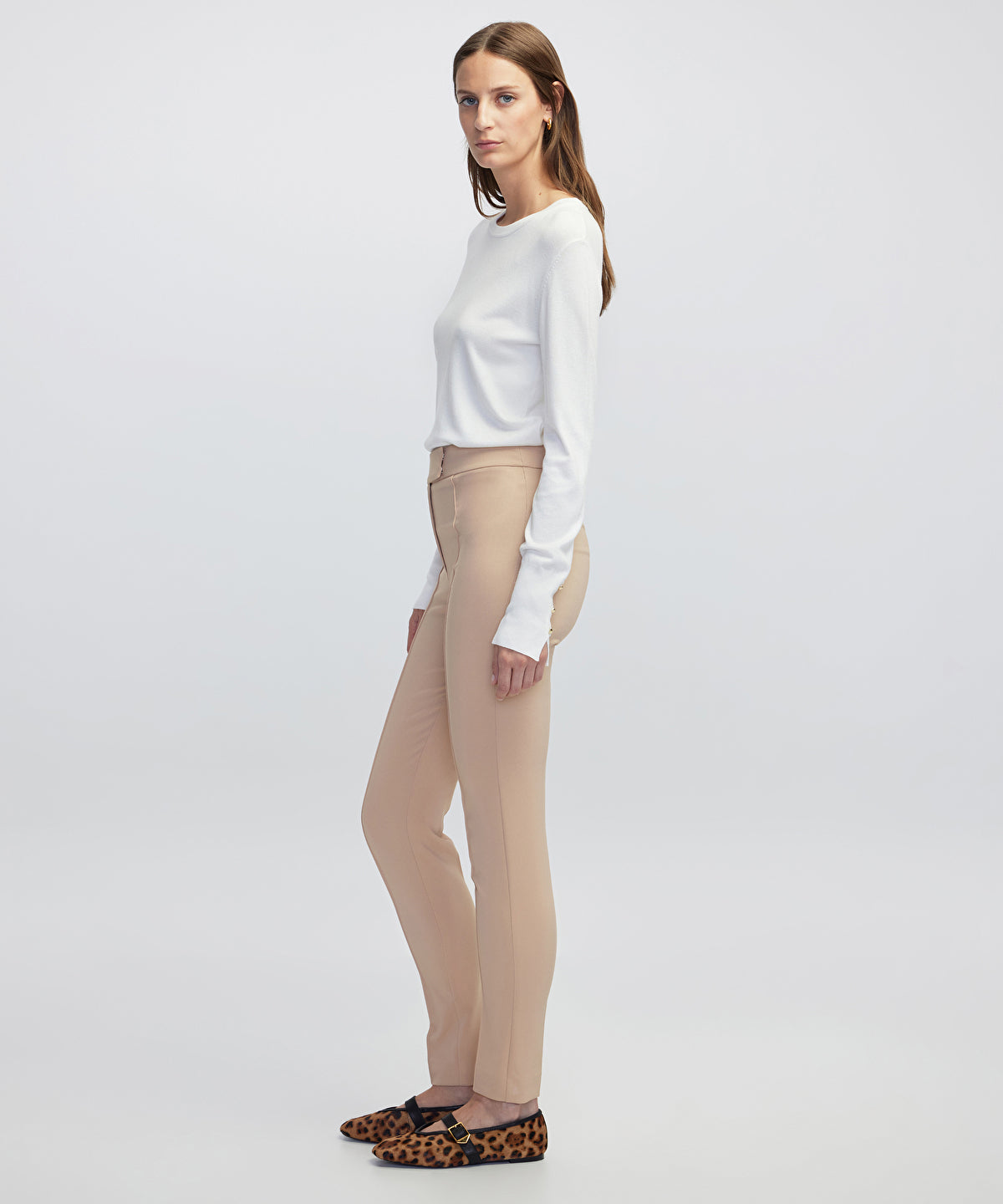 Zoomed High-Rise Skinny Trousers