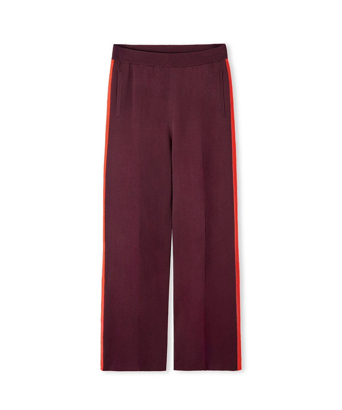 Color-Block Wide-Leg Trousers