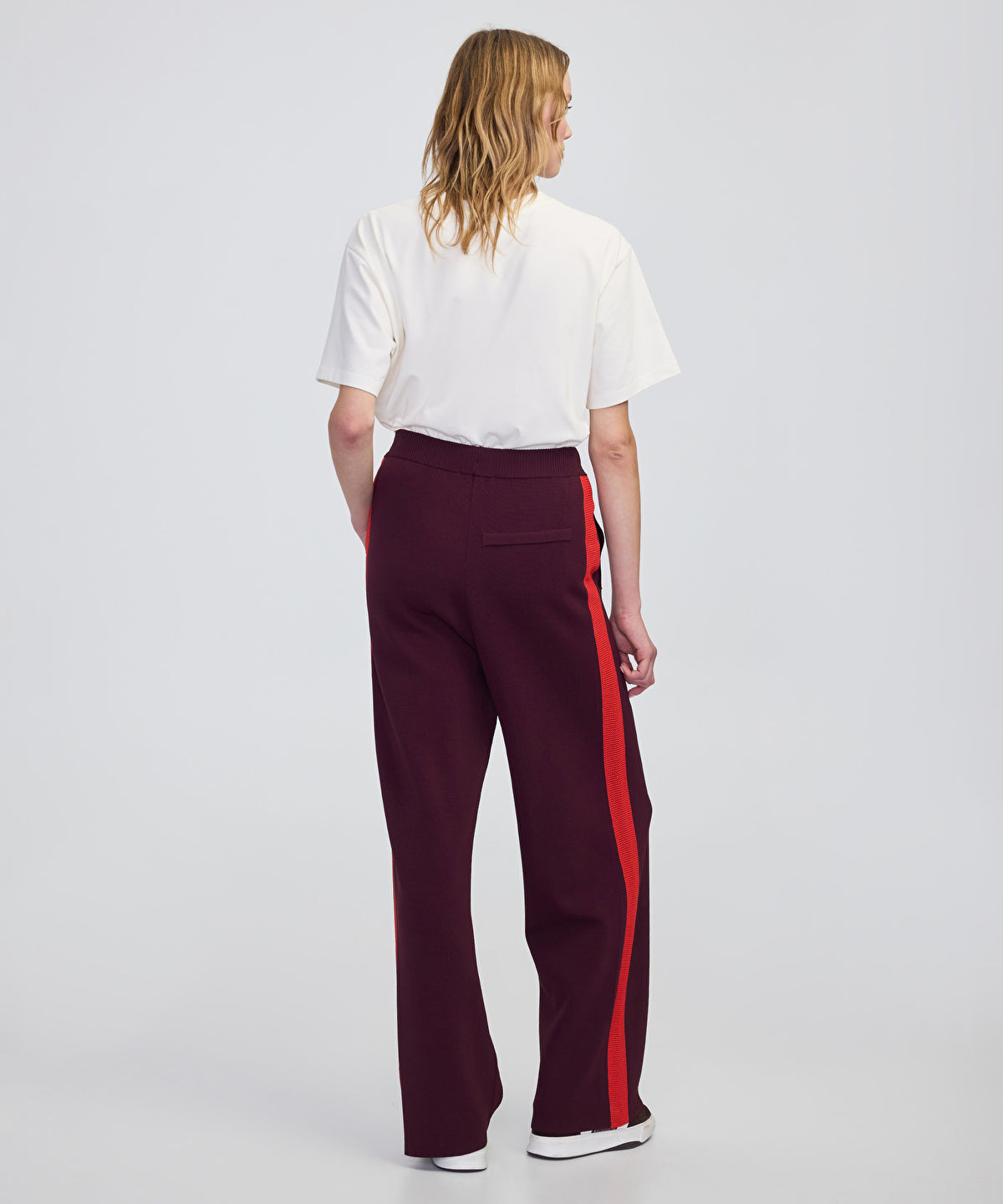 Color-Block Wide-Leg Trousers