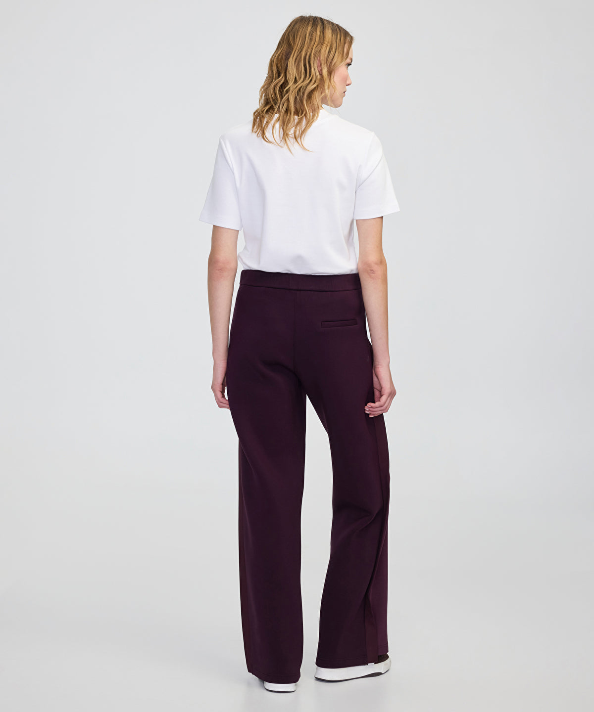 Color-Block Wide-Leg Trousers