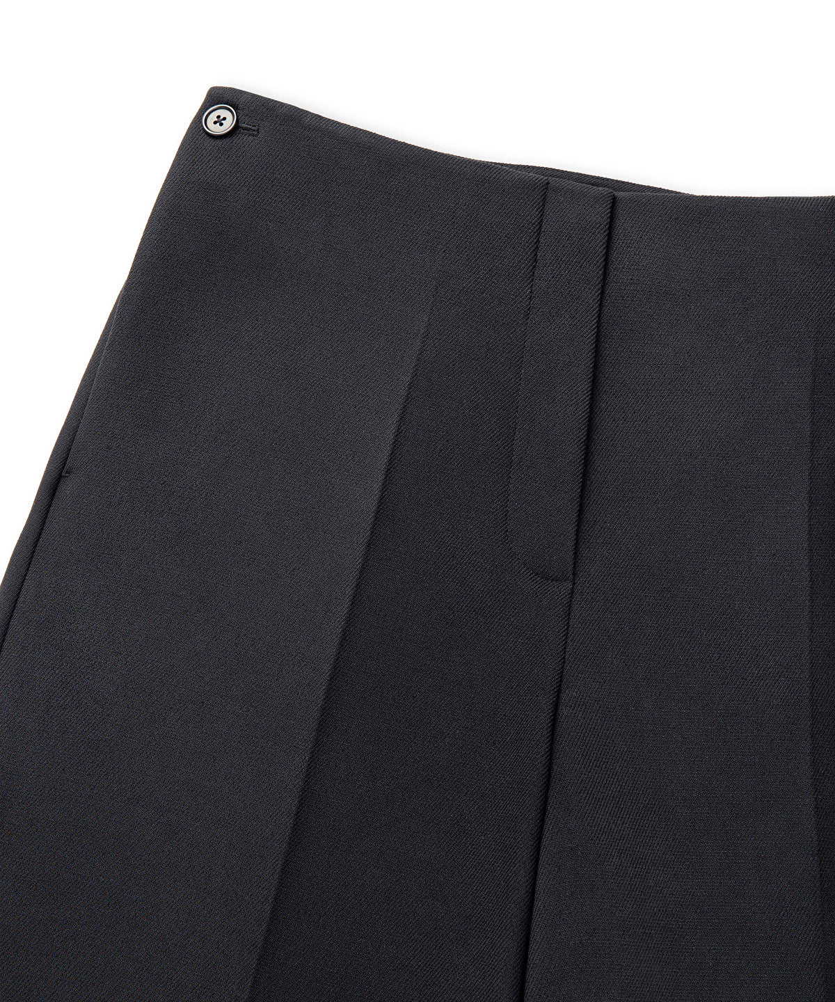 Wide-Leg Trousers with Buttons