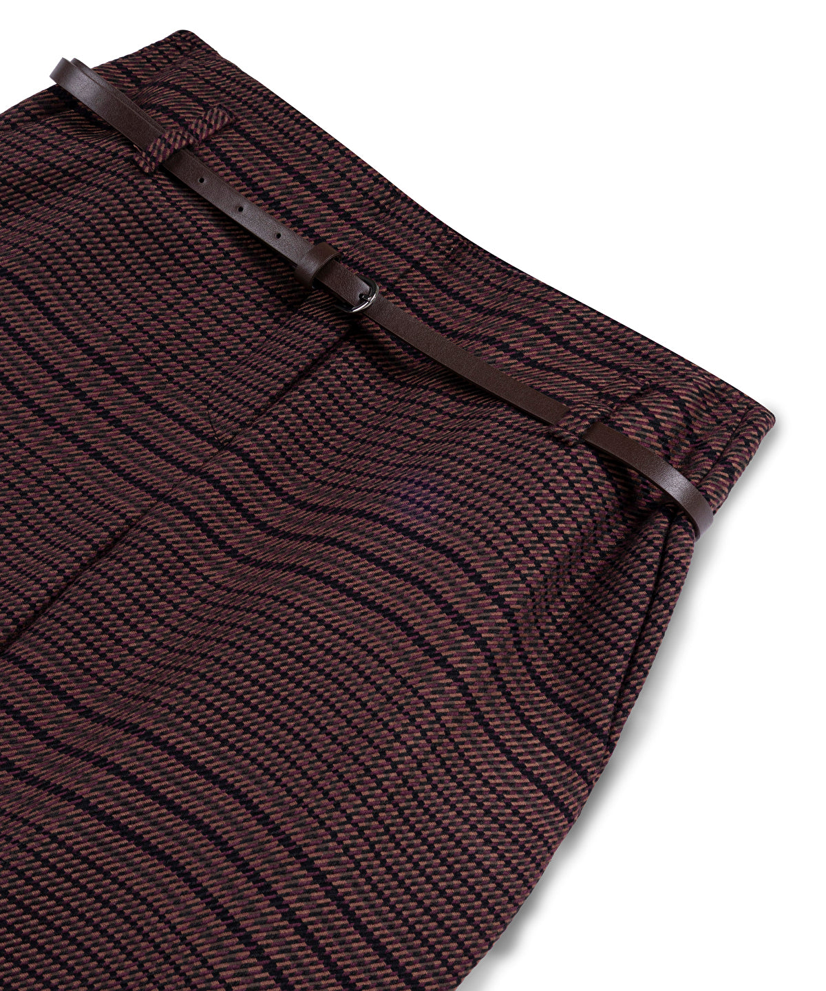 Plaid Wide-Leg Trousers