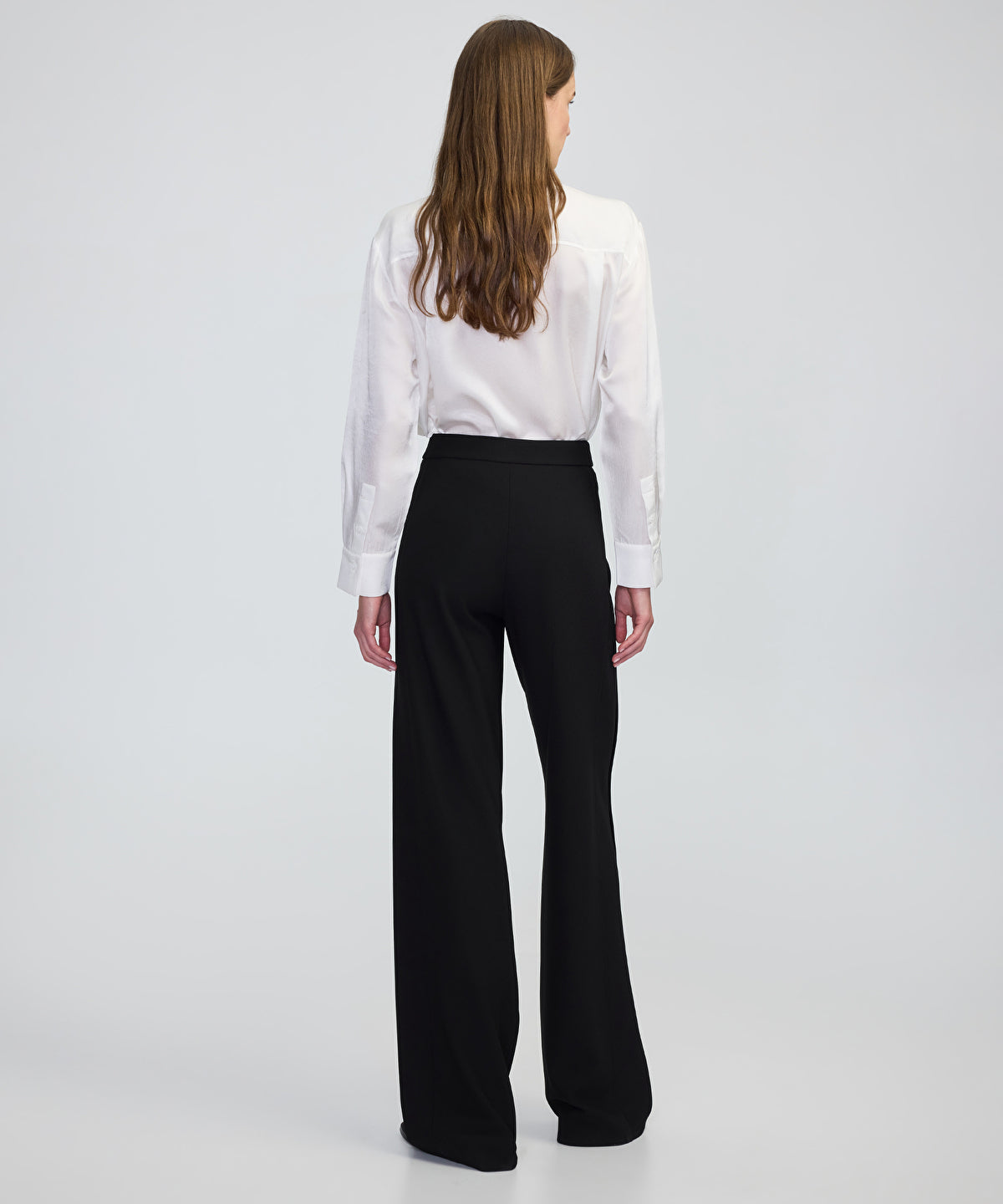 Side-Panel Wide-Leg Trousers