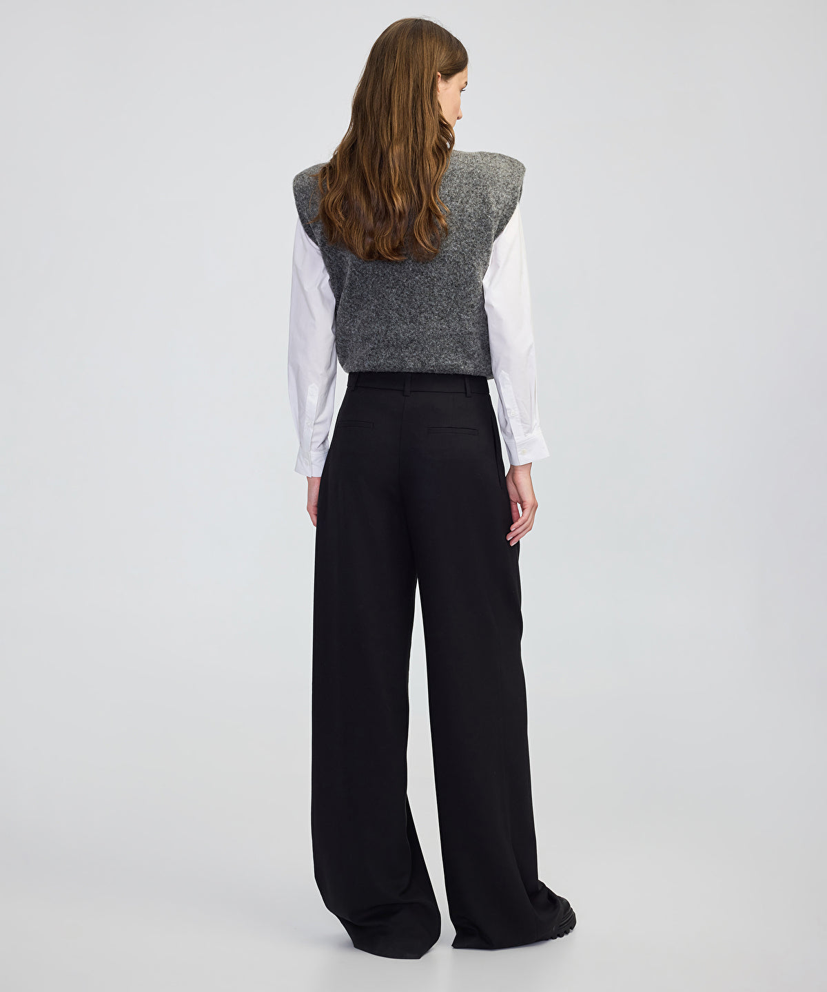 Wide-Leg Trousers with Belt