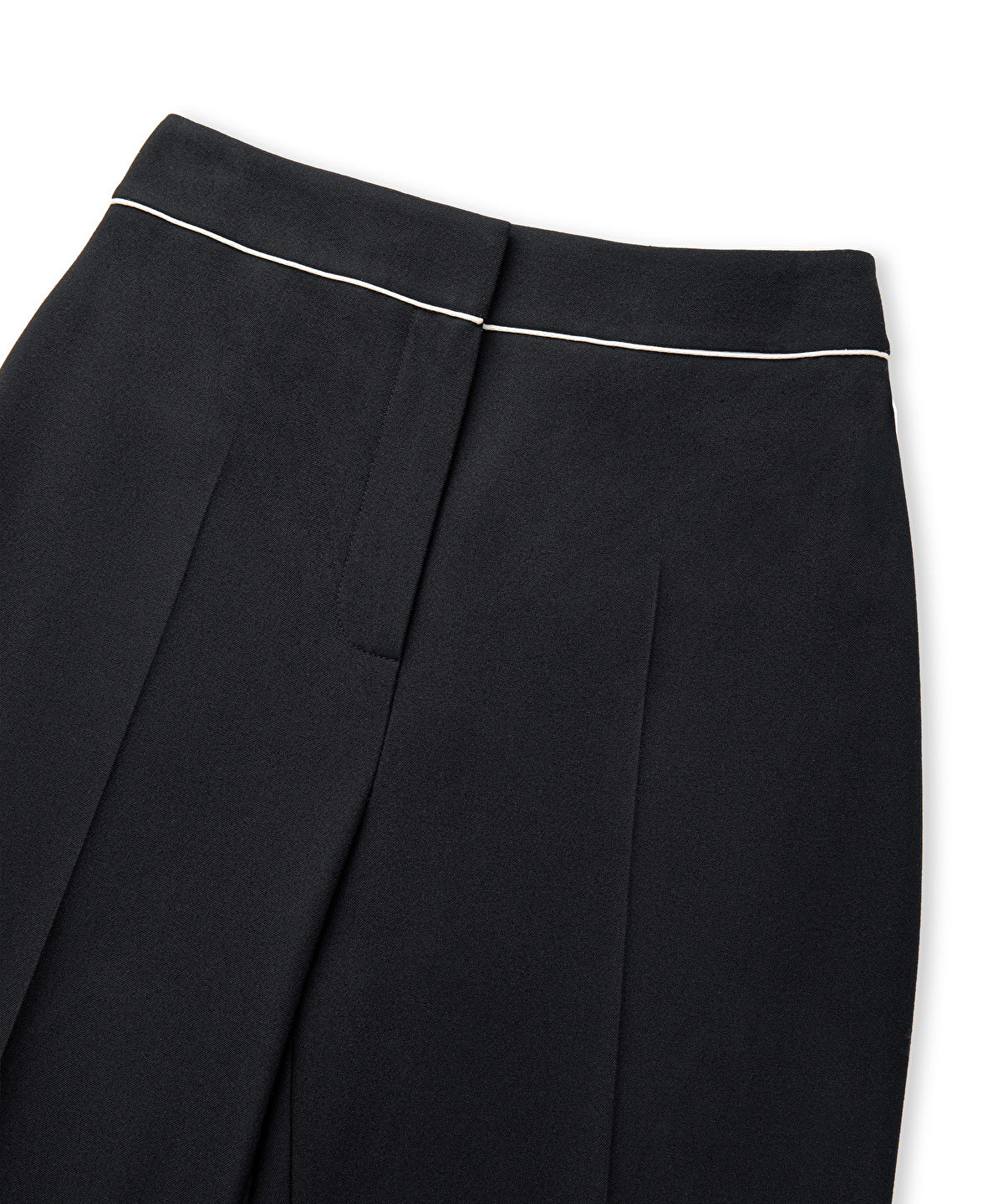 Contrast-Piping Cigarette Trousers