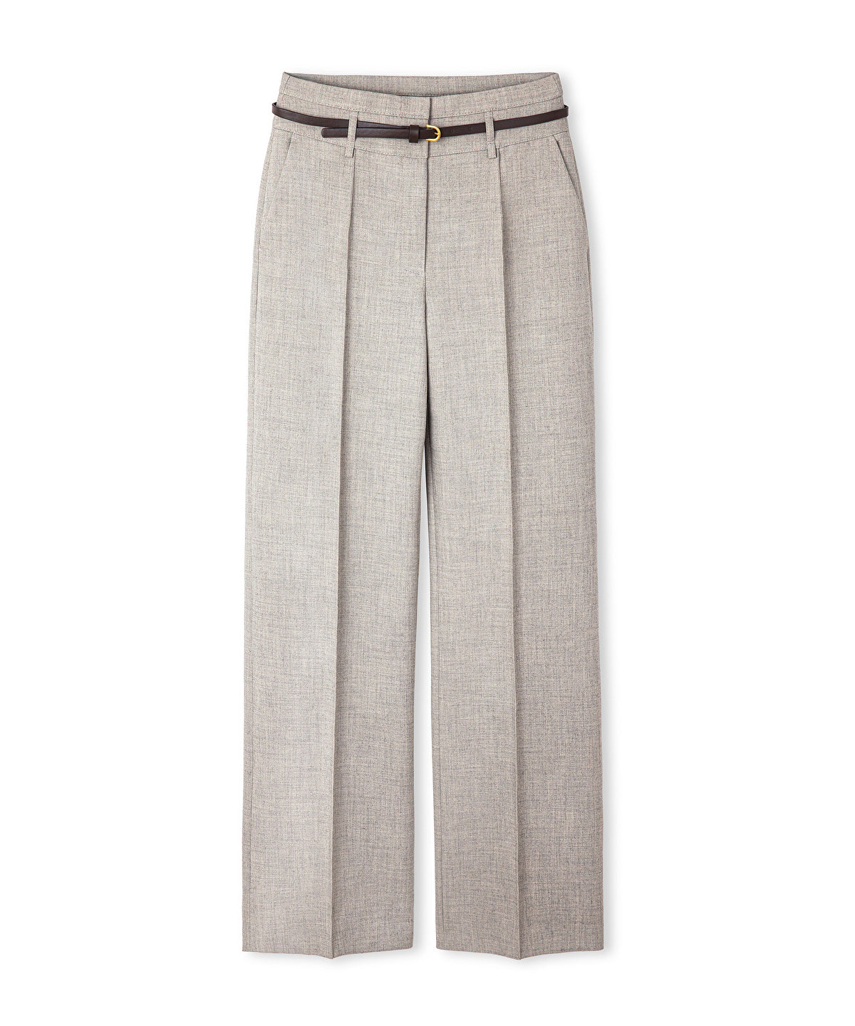 Belted Wide-Leg Trousers