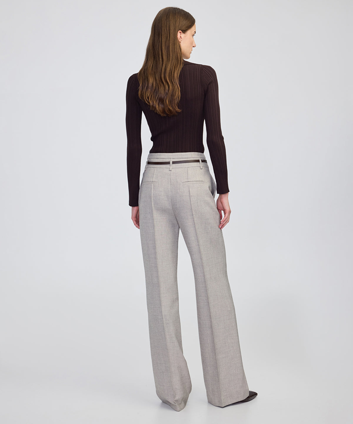 Belted Wide-Leg Trousers