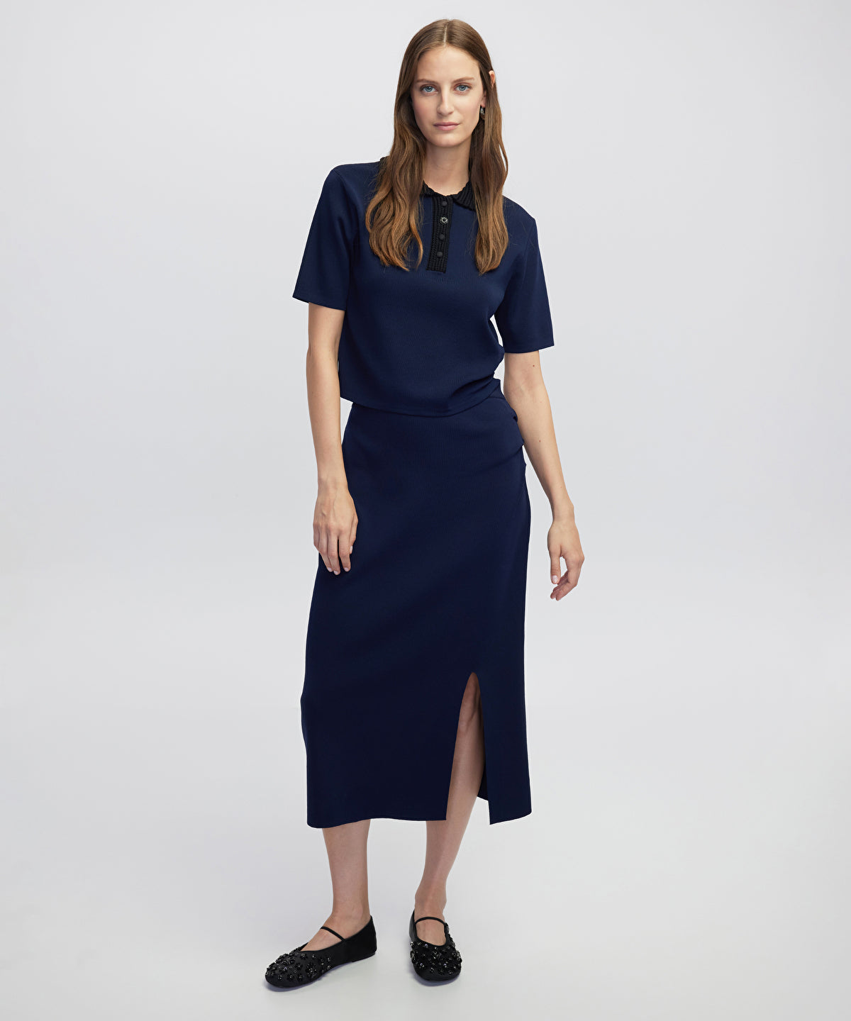 Midi Knit Skirt