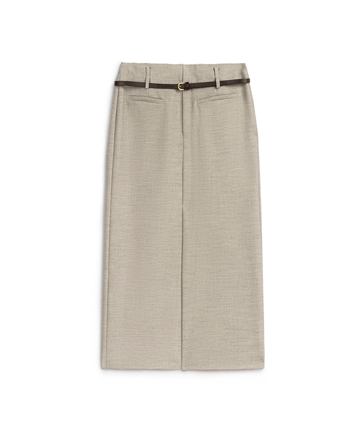Belted Pencil Skirt