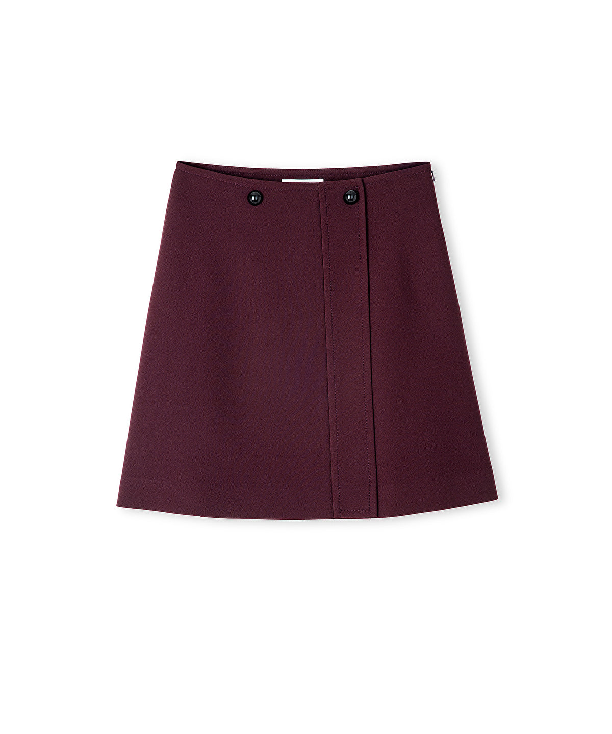 Contrast Button Skirt