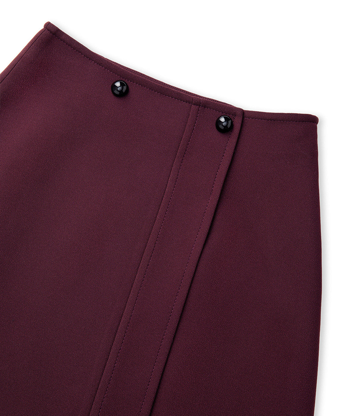 Contrast Button Skirt