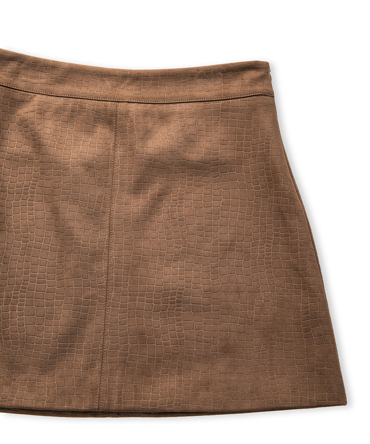 Croc-Effect Skirt