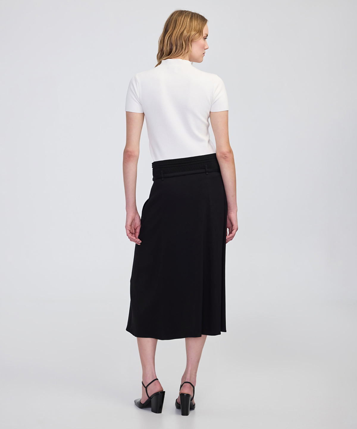 Belted Midi Skirt