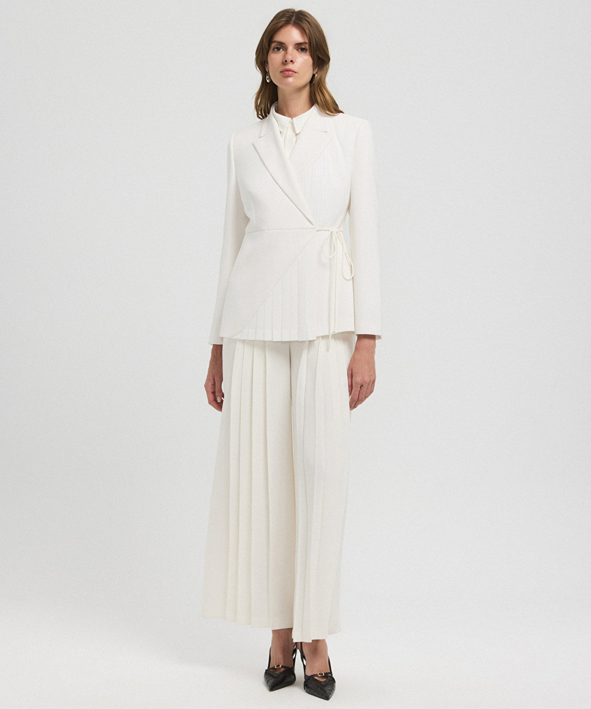 Double Breasted Belted Blazer