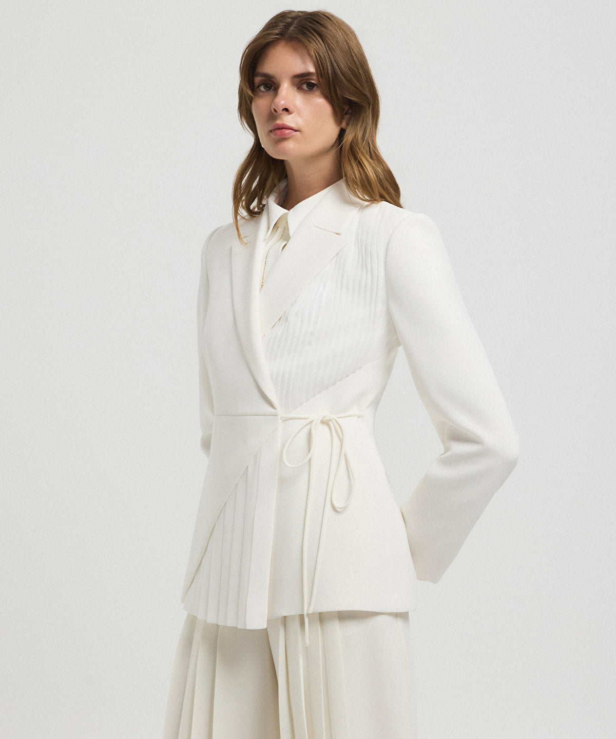 Double Breasted Belted Blazer