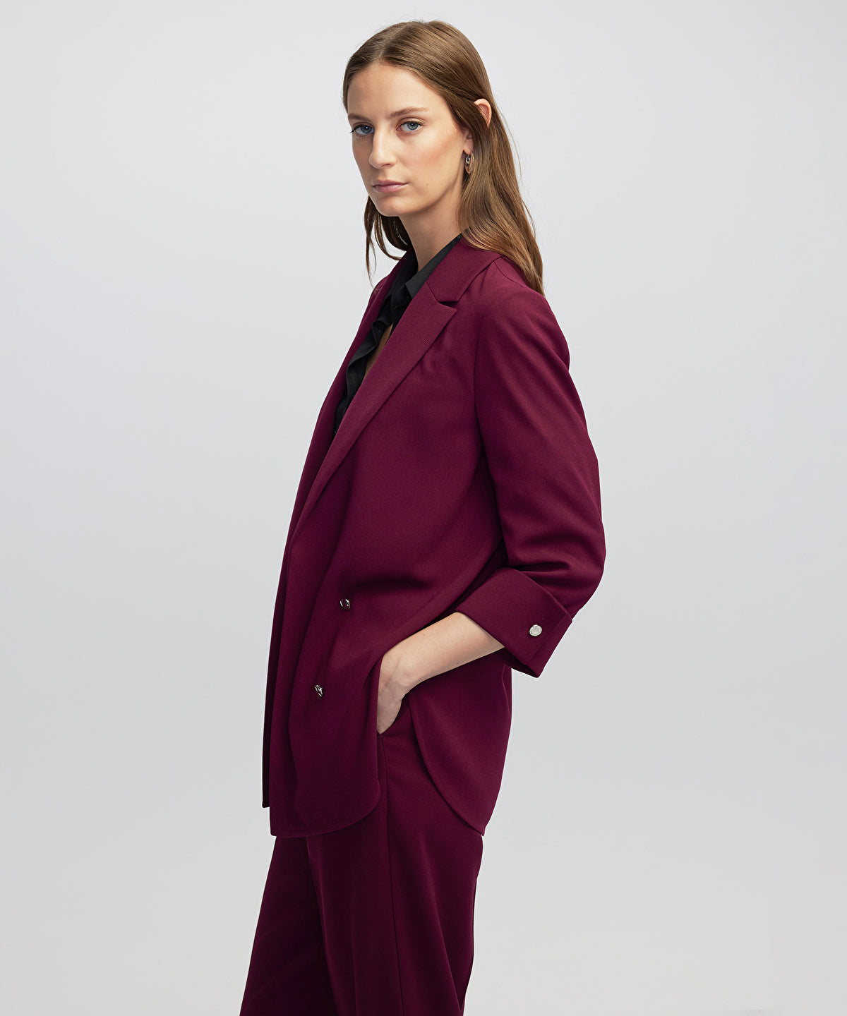 Unlined Jacket with Buttons