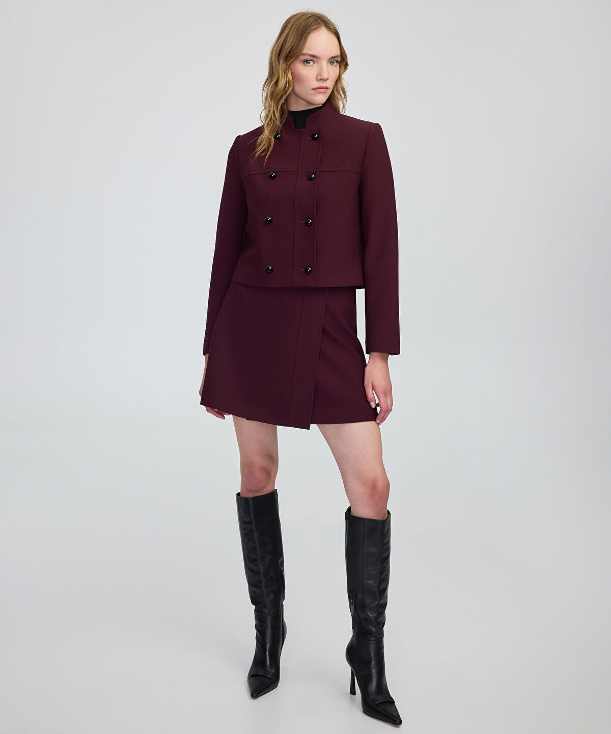 Contrast Button Jacket