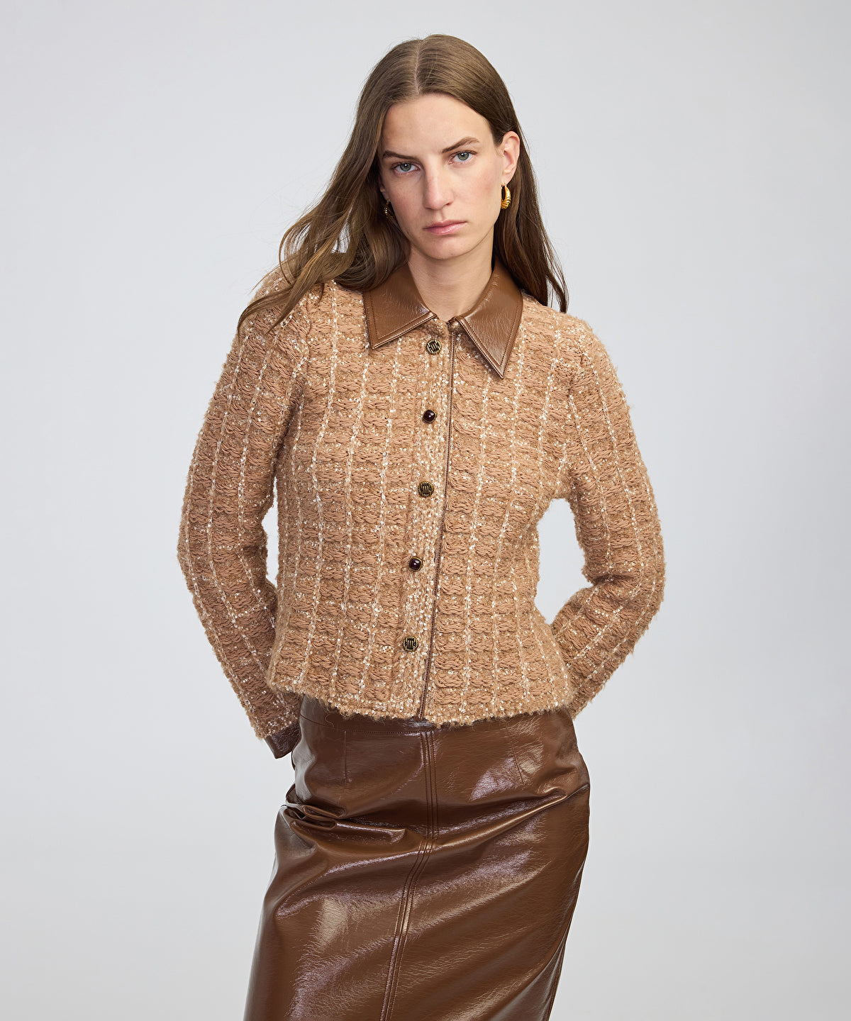 Zoomed Mixed Media Jacket