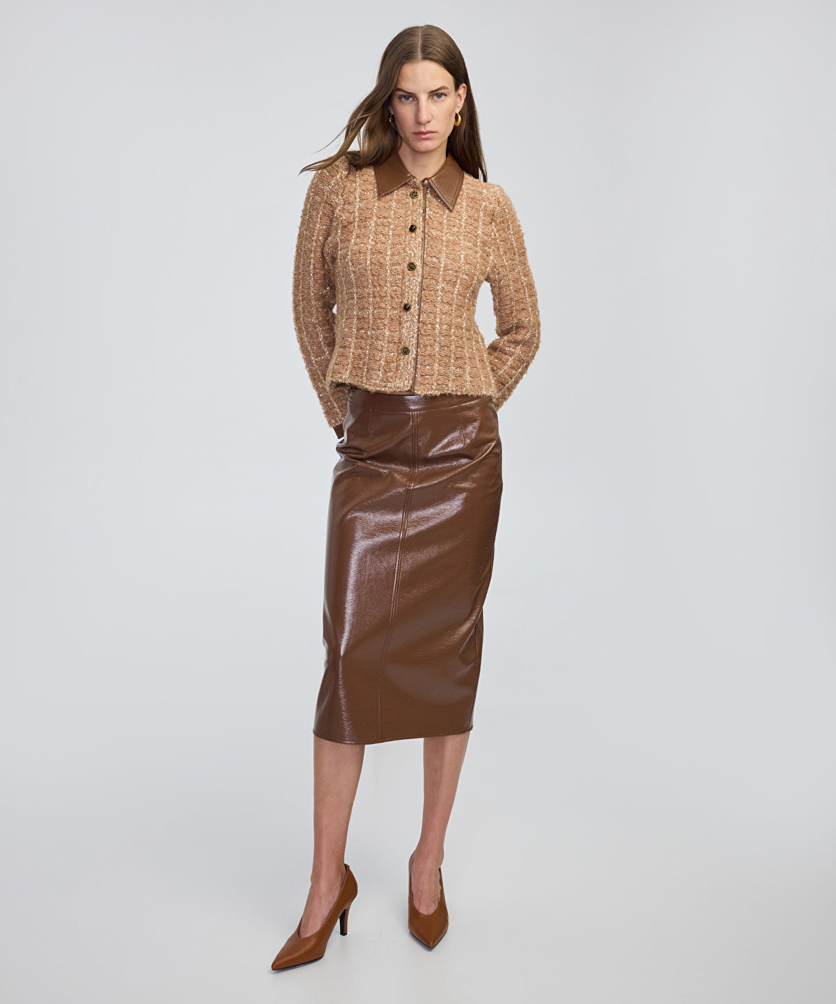 Zoomed Mixed Media Jacket