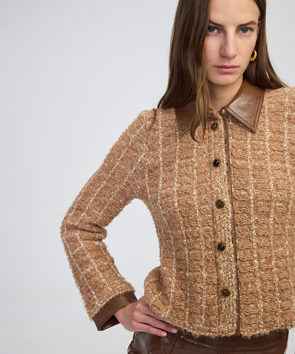 Zoomed Mixed Media Jacket