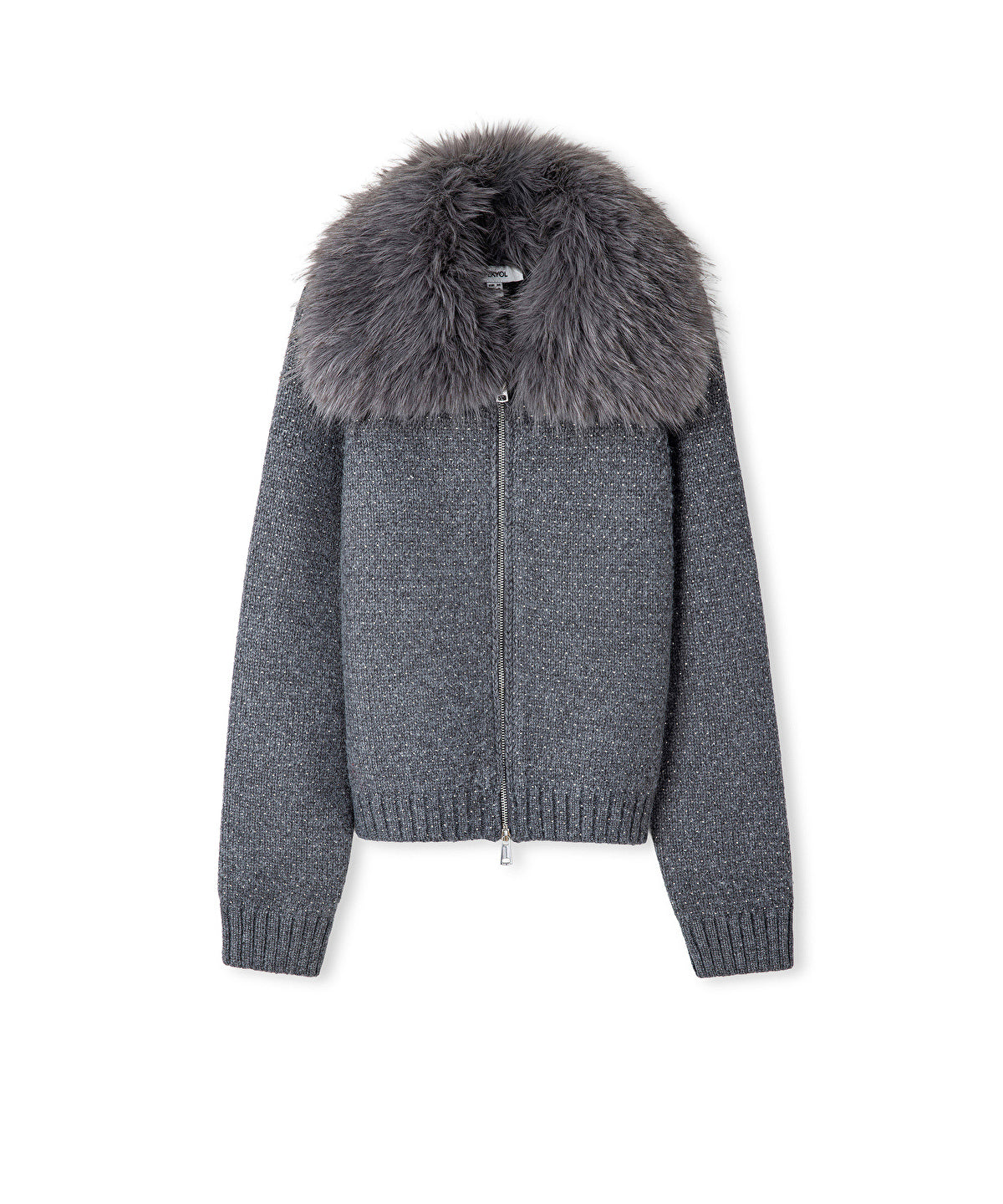 Removable Faux Fur Collar Jacket