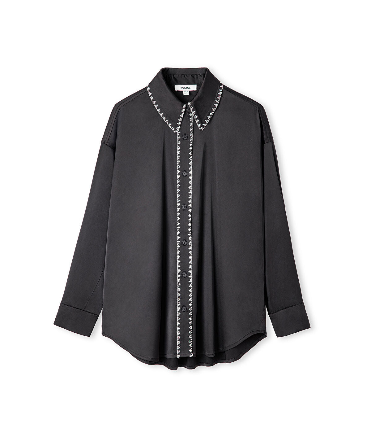 Strass-Trim Blouse