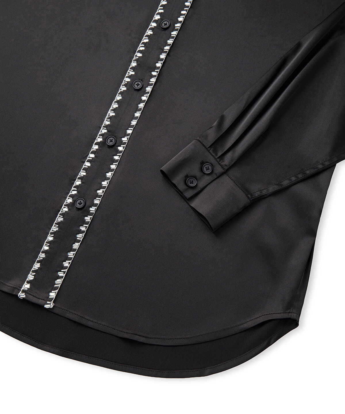 Strass-Trim Blouse
