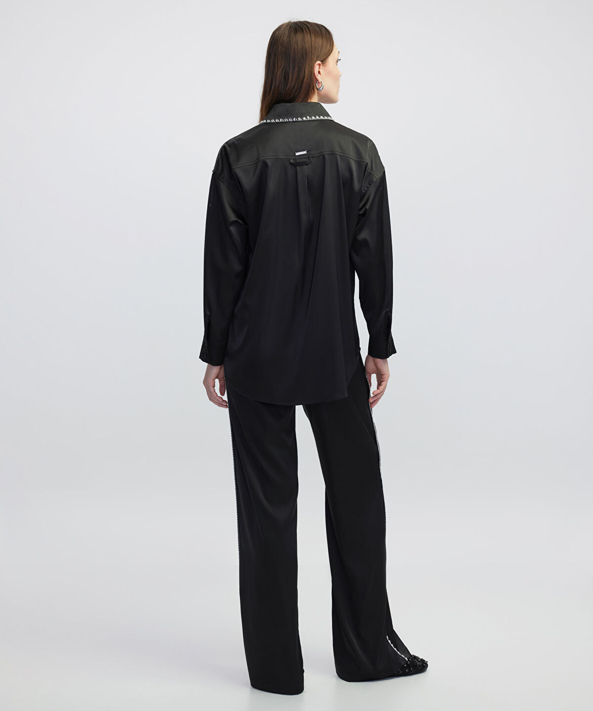 Strass-Trim Blouse