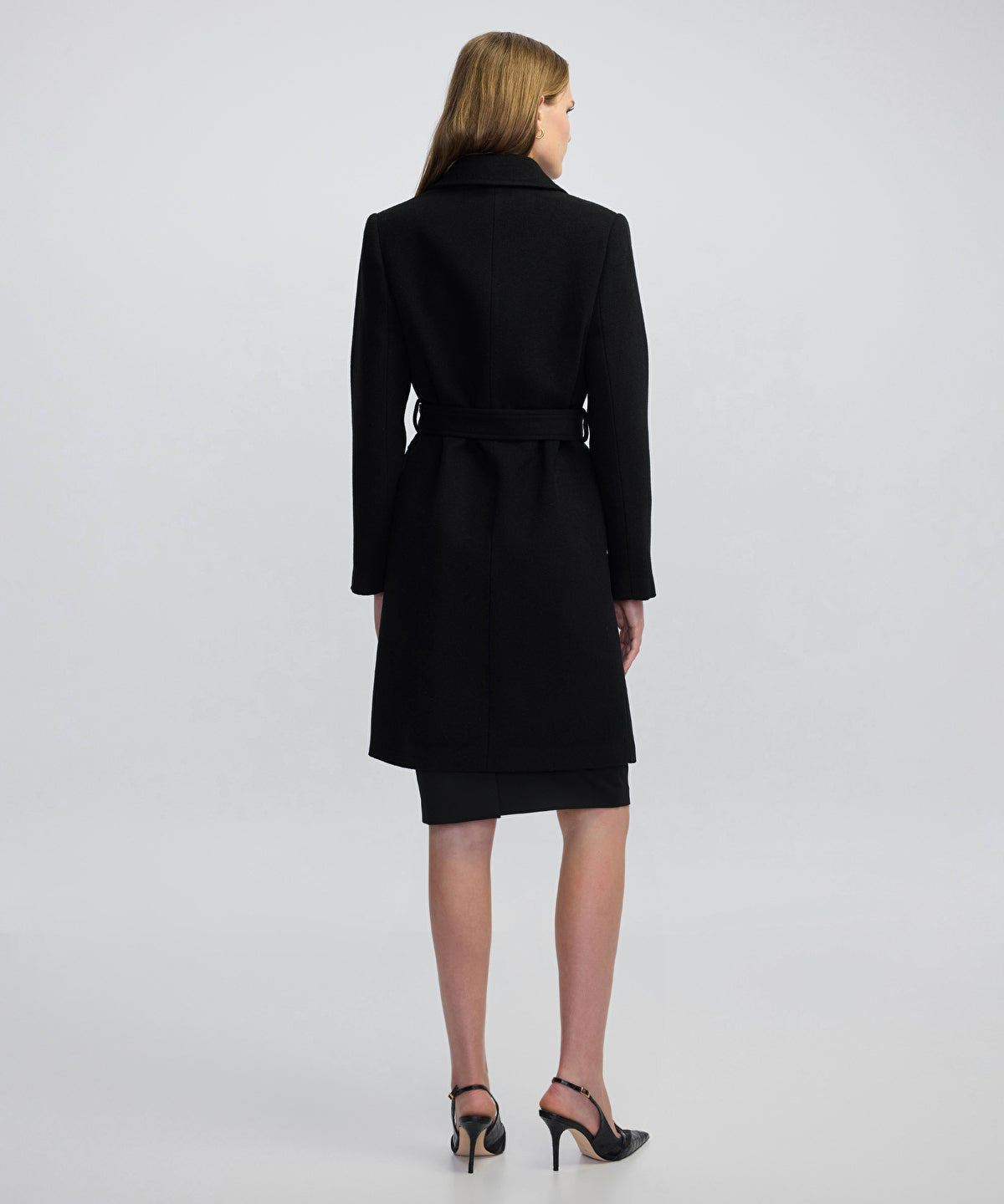 Double-Breasted Coat with Belt