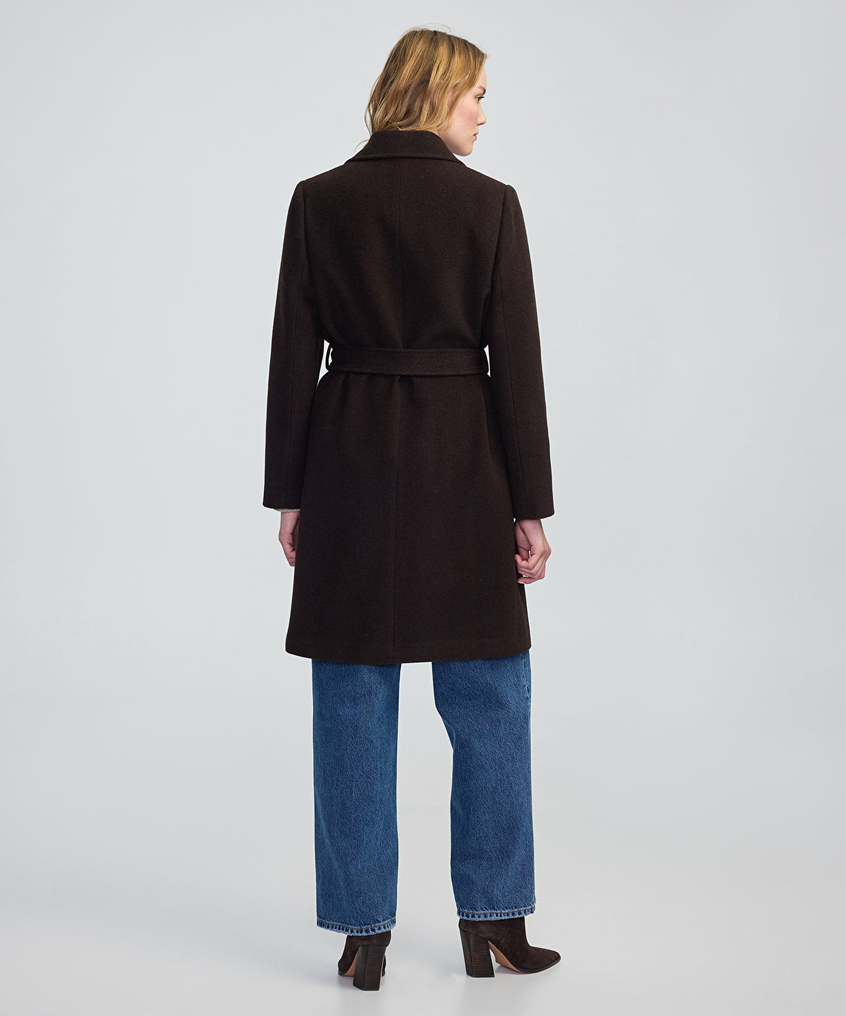 Double-Breasted Coat with Belt