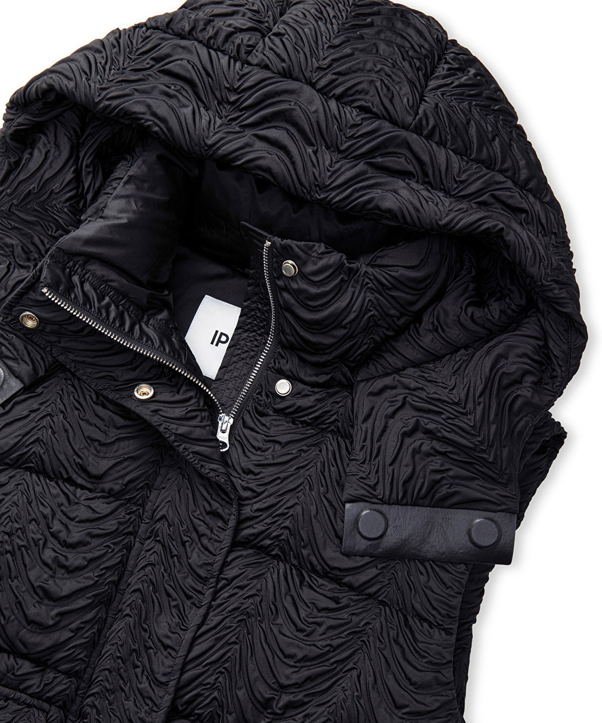 Textured Removable Hooded Vest