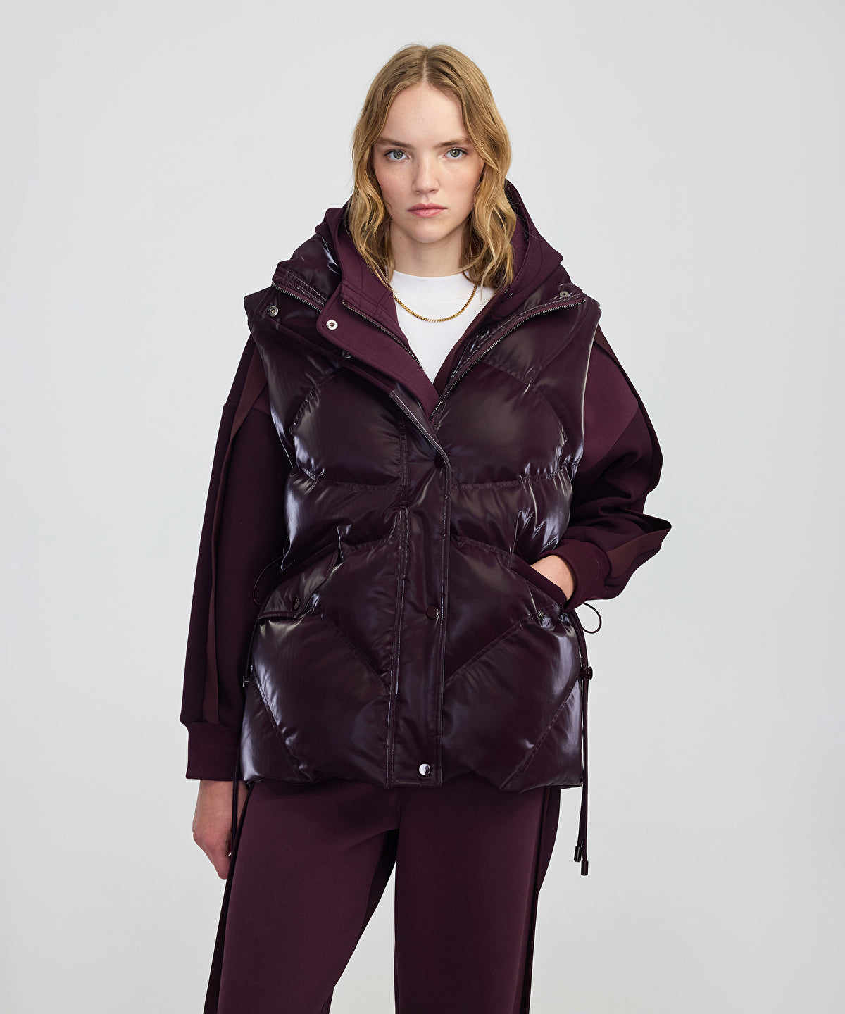 High-Collar Puffer Vest