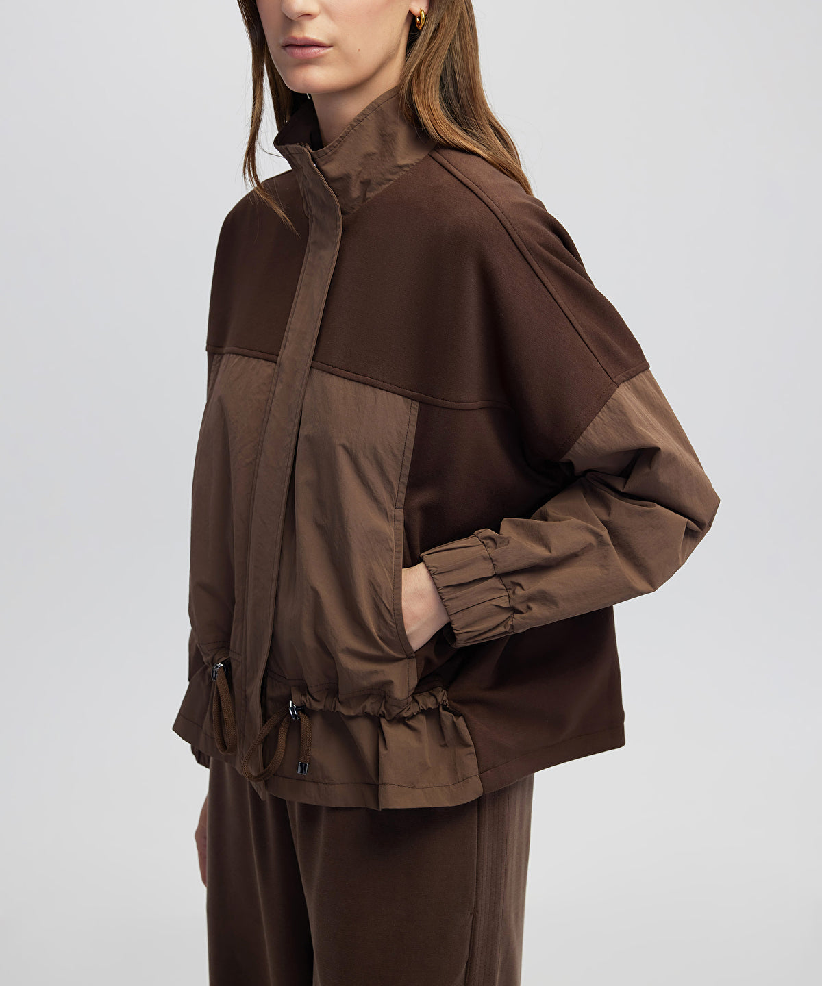 Color-Block Technical Coat