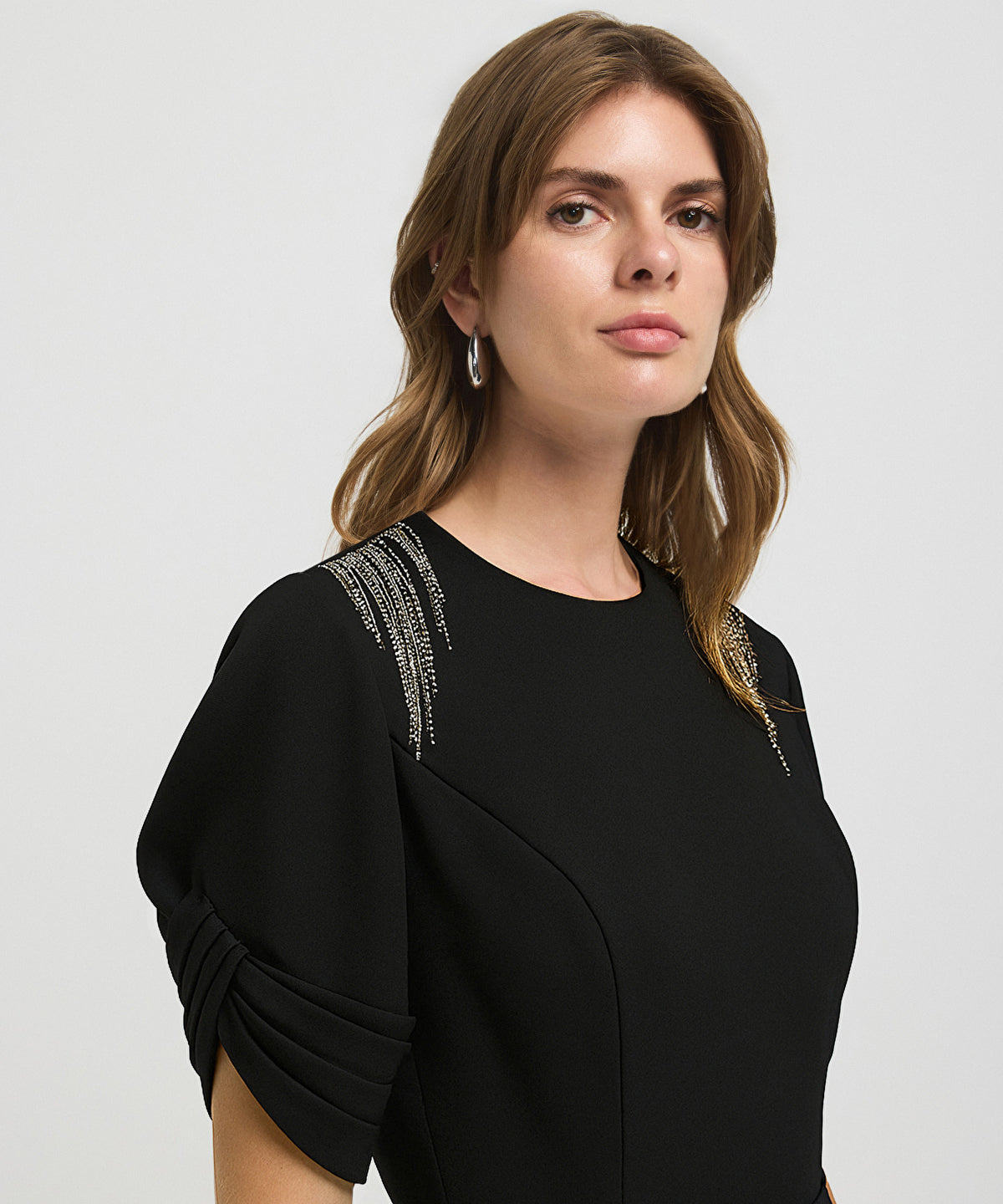 Zoomed Color-Block Embellished Jumpsuit