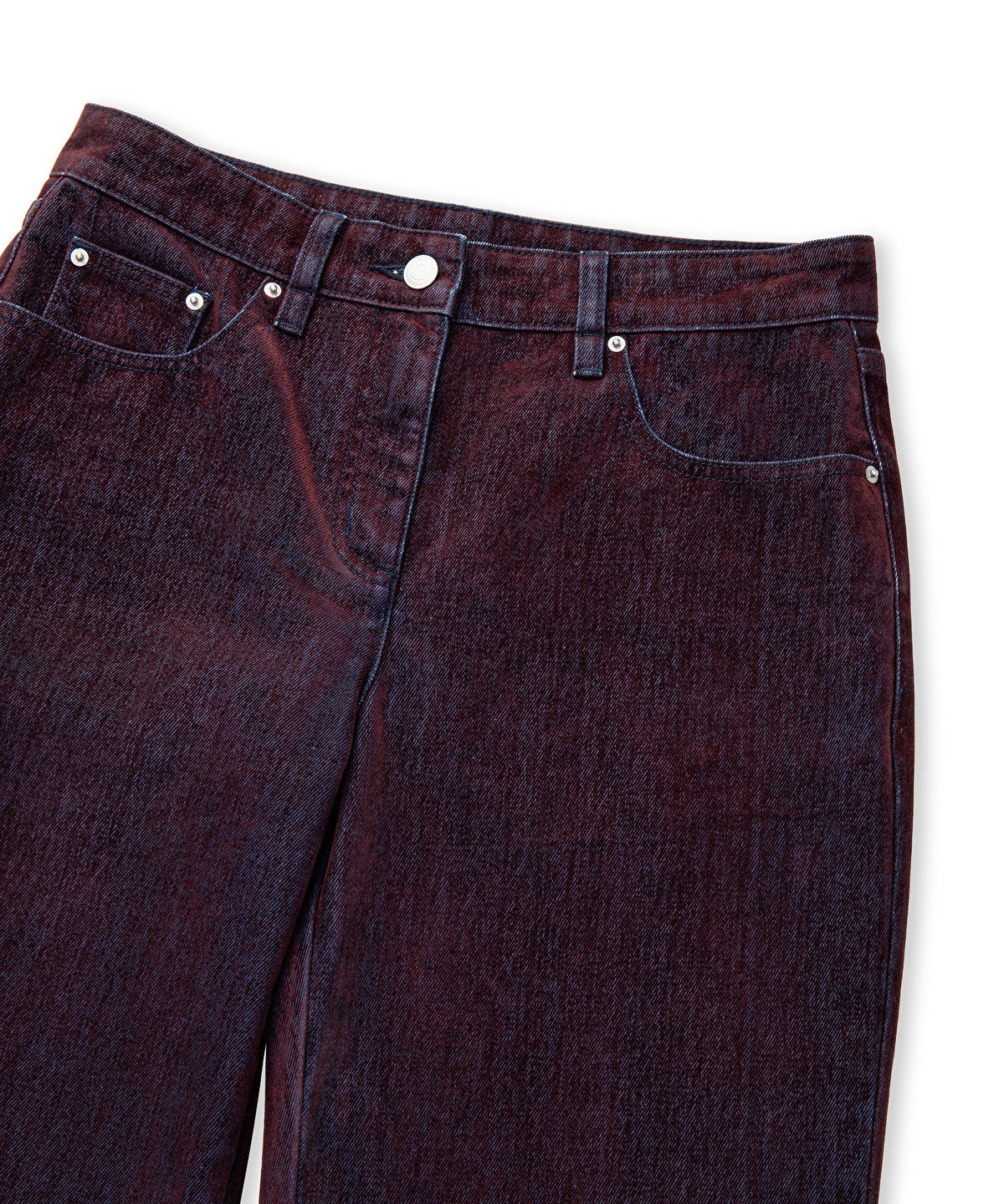 Flocked Wide-Leg Jeans