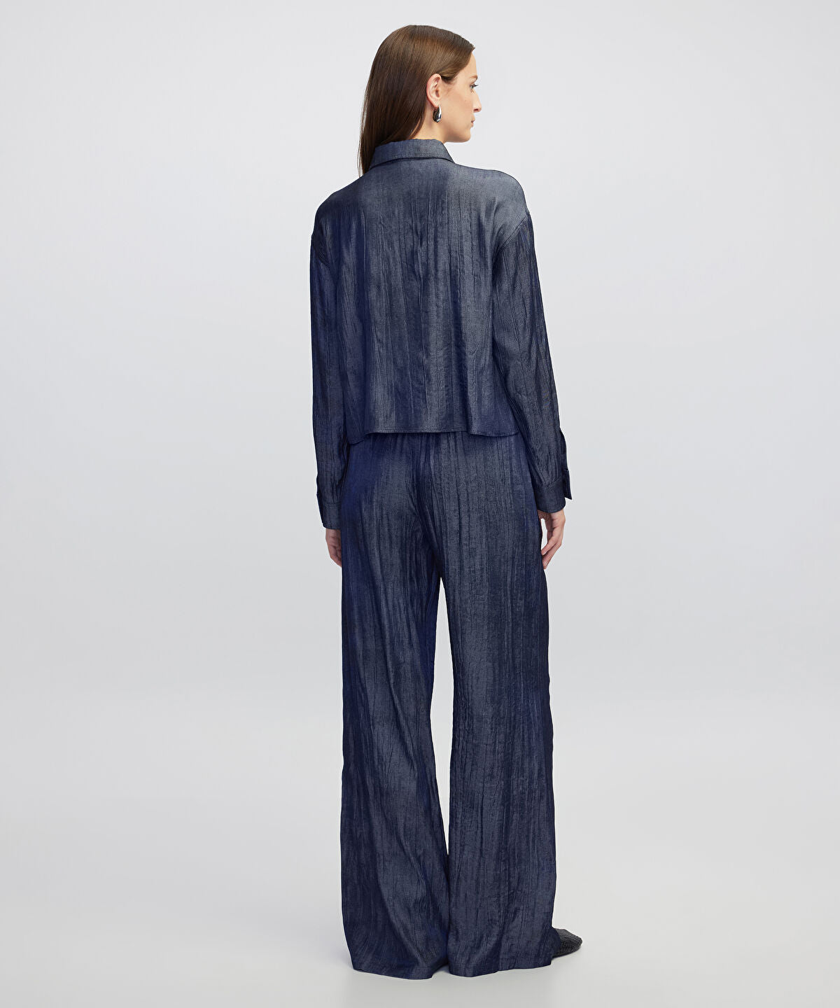 Textured Shirt with Double Placket