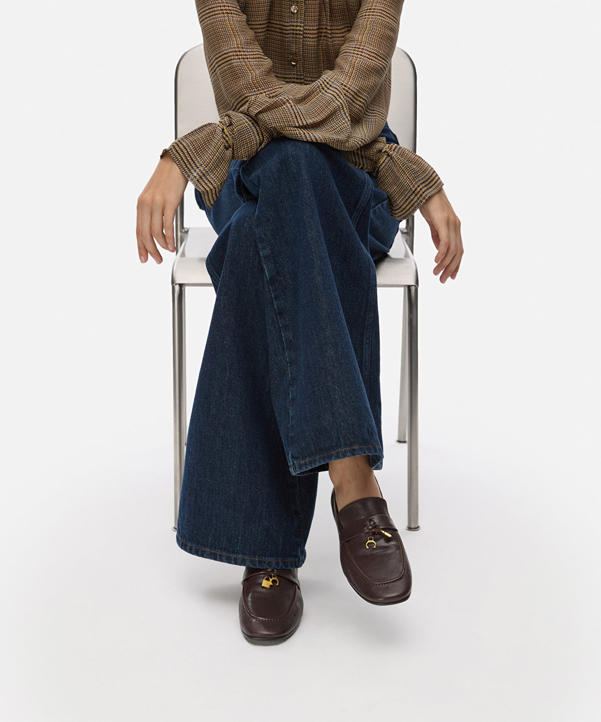 Embellished Leather Loafers