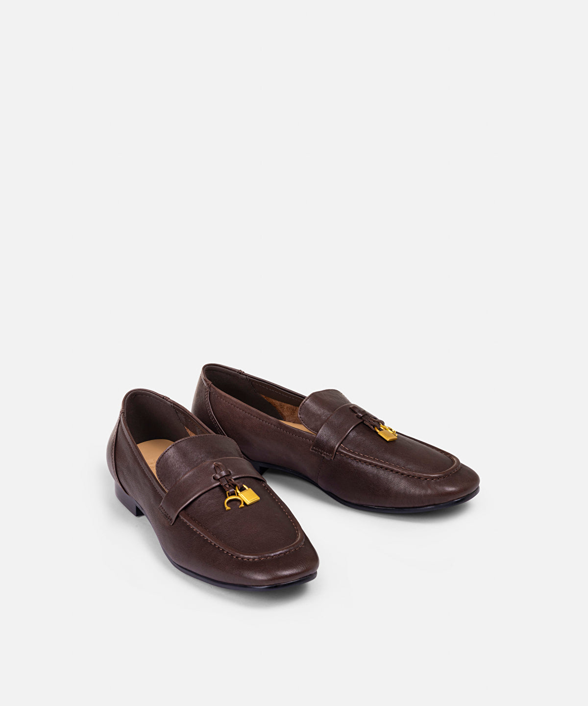 Embellished Leather Loafers