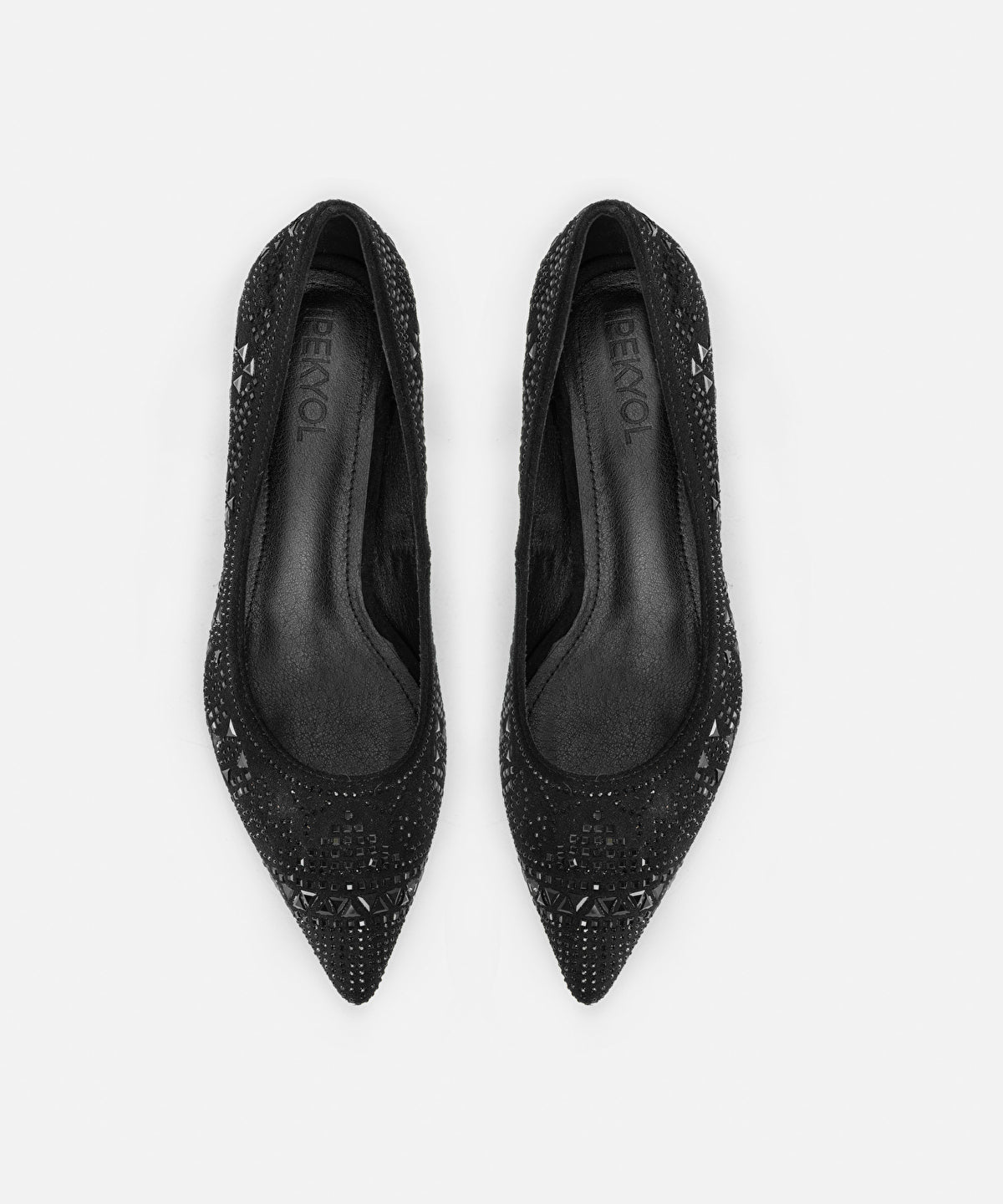 Zoomed Rhinestone Heels