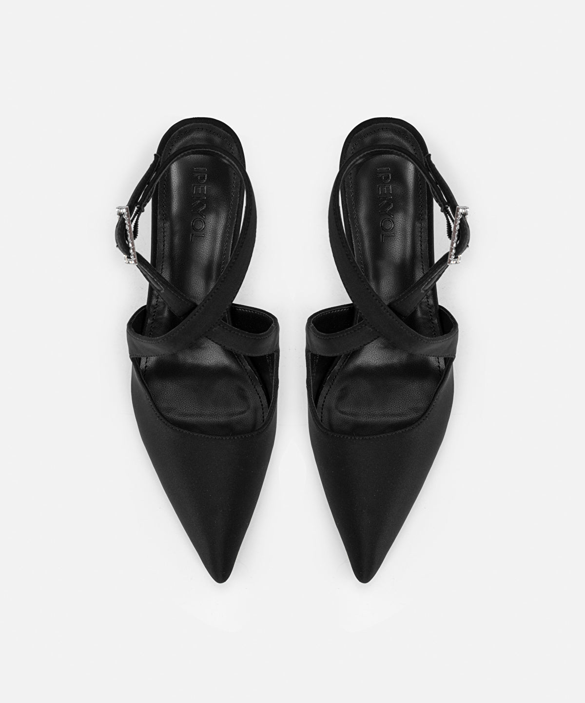 Criss Cross Rhinestone Heels